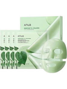 Anua Heartleaf 70 Soothing Collagen Sheet Μάσκα Προσώπου για Ενυδάτωση & Καταπράυνση με Υαλουρονικό Κολλαγόνο & Αλόη 4x38gr