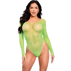 Leg Avenue Sexy Κορμάκι String Διχτυωτό Lime D-239440