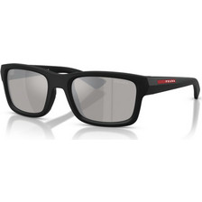 Prada PSB10S 1BO80Z Ανδρικά Γυαλιά Ηλίου Τετράγωνα Κοκάλινα Μαύρα με Γκρι Φακό