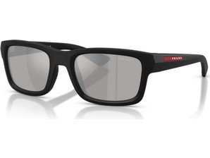 Prada PSB10S 1BO80Z Ανδρικά Γυαλιά Ηλίου Τετράγωνα Κοκάλινα Μαύρα με Γκρι Φακό