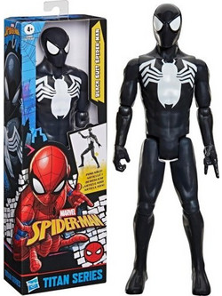 Hasbro Spider-Man Titan Series Black Suit Φιγούρα Δράσης για 4+ Ετών 30cm