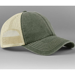 Beechfield Vintage Ανδρικό Καπέλο Jockey με Δίχτυ Snapback Υφασμάτινο Χακί/Μπεζ B672