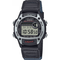 Casio Ψηφιακό Ανδρικό Ρολόι Χρονογράφος με Μαύρο Δερμάτινο Λουράκι W-220HF-8AVEF