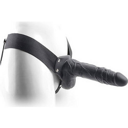 Toyz4lovers Real Rapture Hollow Harness Strap On με Dildo with Balls 20.5cm Μαύρο