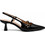 Elenross Γόβες Slingback Λουστρίνι με Λεπτό Χαμηλό Τακούνι Μαύρες GS10230W