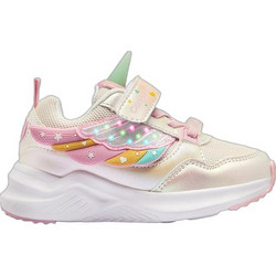 Conguitos Magical Unicorn Παιδικά Sneakers με Φωτάκια Μπεζ Ροζ Πράσινο Mint COSH261038
