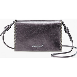 Desigual Μεγάλο Γυναικείο Πορτοφόλι με Clip Ασημί 25WAYP40BR9067