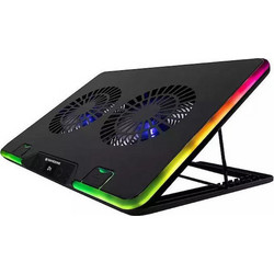 Tracer GameZone Snowman Cooling Pad Laptop έως 17.3" με 2 Ανεμιστήρες & Φωτισμό
