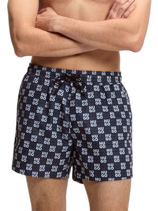 Hugo Boss Ανδρικό Μαγιό Σορτς με Σχέδια Navy Μπλε 50556792-411
