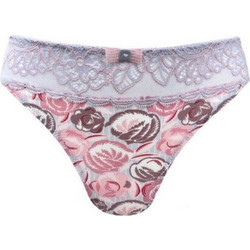 Triumph Amourette Spotlight Γυναικείο Slip με Δαντέλα Ροζ Γκρι 10166125-M021
