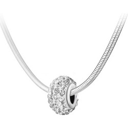 So Charm Γυναικείο Κολιέ από Ατσάλι Ασημί με Swarovski BS4416-CRYS