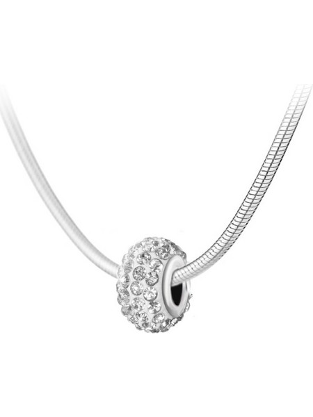 So Charm Γυναικείο Κολιέ από Ατσάλι Ασημί με Swarovski BS4416-CRYS