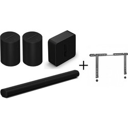 Sonos Premium Immersive Sonos Arc + 2x Sonos Era 100 + Sonos Sub (Gen4) Black Σετ Ηχείων Home Cinema με Wi-Fi