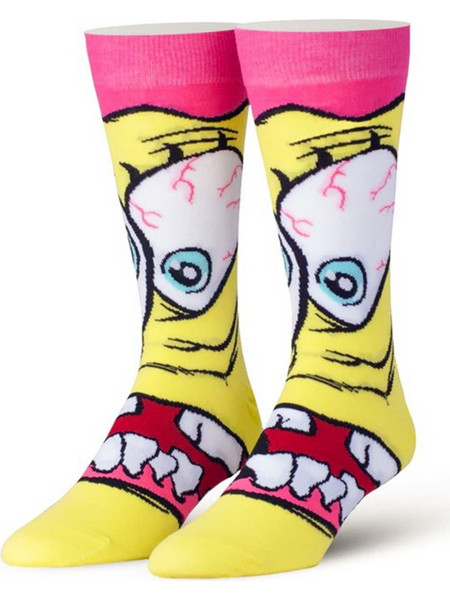 ODD SOX Spongebob Grossbob Ανδρικές Κάλτσες Ψηλές με Σχέδια Πολύχρωμες 060121
