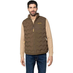 Nautica Αμάνικο Ανδρικό Μπουφάν Puffer Καφέ 208004157