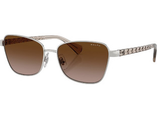 Ralph Lauren RA4149 949213 Γυναικεία Γυαλιά Ηλίου Πεταλούδα Μεταλλικά Ασημί με Καφέ Φακό
