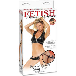 Pipedream Fetish Fantasy Posable Partner Harness Strap On με Dildo 18cm Μαύρο
