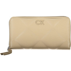 Calvin Klein Μεγάλο Γυναικείο Πορτοφόλι με Φερμουάρ Μπεζ K60K610774-A04