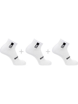 Salomon Everyday Ανδρικές Κάλτσες Κοντές με Σχέδια Λευκές 3Pack LC20865