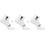 Salomon Everyday Ανδρικές Κάλτσες Κοντές με Σχέδια Λευκές 3Pack LC20865