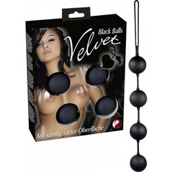 You2Toys Black Velvet Κολπικές Μπάλες Μαύρες