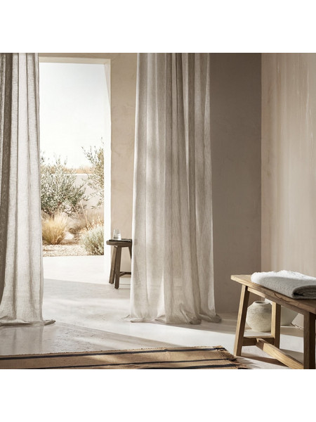 Gofis Home Κουρτίνα με Σιρίτι 140x295 Combe Cloud 502/01 Grey