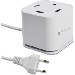 Techly IPW-USB-CUB4UAC Βάση Φόρτισης με 4 Θύρες USB-A 60W Power Delivery