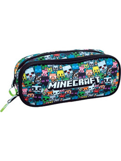 Gim Minecraft Chibi Κασετίνα με 2 Θήκες Πολύχρωμη 316-04144