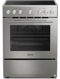 Eskimo ES-VC4034SL Κουζίνα Ηλεκτρική 70lt με Κεραμικές Εστίες 60cm