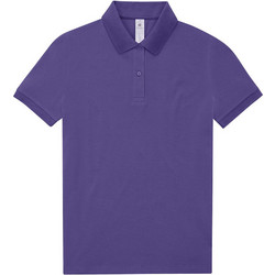 B&C Collection Γυναικεία Μπλούζα Polo Κοντομάνικη Μωβ PW461