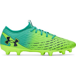 Under Armour UA U Magnetico Select 5 FG 6000540-331 Ποδοσφαιρικά Παπούτσια με Τάπες και Καλτσάκι Πράσινα Lime