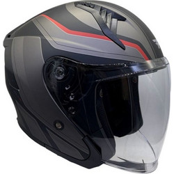 Faseed FSD 620 Black Grey Red Κράνος Μηχανής Jet