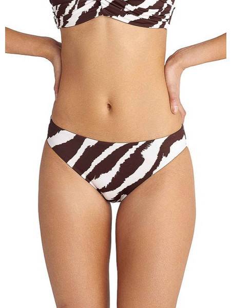 BLU4U Bikini Slip Animal Print Λευκό Καφέ 26365565-18