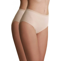 Palco Βαμβακερά Ψηλόμεσα Γυναικεία Slip Μπεζ 2Pack 0/190