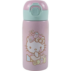 Gim Hello Kitty Παιδικό Παγούρι Ανοξείδωτο BPA Free με Καλαμάκι Ροζ 500ml