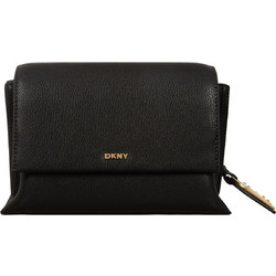 DKNY Γυναικεία Τσάντα Χιαστί Δερμάτινη Μαύρη με Στενό Λουρί R533CM01-BGD