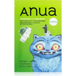 Anua K-Pop Demon Hunters Heartleaf 77% Soothing Sheet Μάσκα Προσώπου για Ενυδάτωση με Υαλουρονικό 25ml