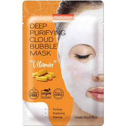 Purederm Deep Purifying Cloud Bubble Vitamin Sheet Μάσκα Προσώπου για Καθαρισμό 20gr
