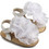 Babywalker Βαπτιστικά Πέδιλα Αγκαλιάς για Κορίτσι Δερμάτινα Λευκά MI1559
