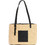 Byblos Unity Ψάθινη Τσάντα Θαλάσσης Ώμου Μαύρη 30x22cm BYBS86B01