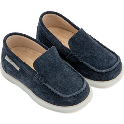 Babywalker Βαπτιστικά Loafers για Αγόρι Δερμάτινα Ανατομικά Navy Μπλε BW4313