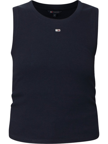 Tommy Jeans Γυναικείο Καλοκαιρινό Top Ριπ Navy Μπλε DW0DW20673-C1G