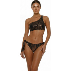 Bluepoint Croco Effect Bikini Brazil Animal Print Σοκολατί 26065074-18