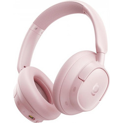 Baseus Hf Bass BH1 Nc Anc Ασύρματα Bluetooth Ακουστικά Over Ear με Noise Cancelling Ροζ
