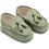 Babywalker Βαπτιστικά Loafers Αγκαλιάς για Αγόρι Δερμάτινα Πράσινο Mint MI1130