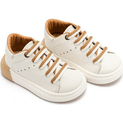 Babywalker Βαπτιστικά Sneakers για Αγόρι Δερμάτινα Ανατομικά Μπεζ Εκρού EXC5294