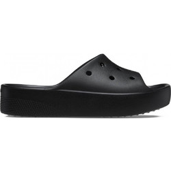 Crocs Γυναικείες Παντόφλες Καλοκαιρινές Flatforms Ανατομικές Αντιολισθητικές Μαύρες 208180-001