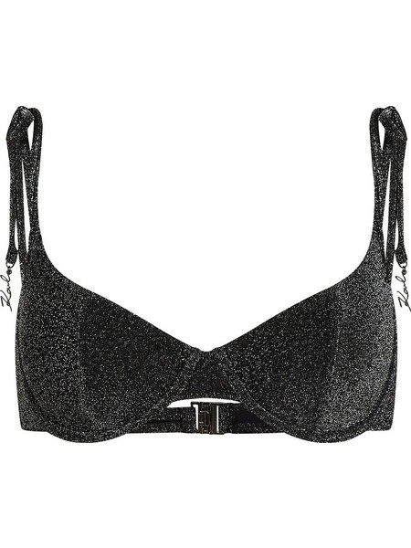 Karl Lagerfeld Bikini Top με Ενίσχυση Μαύρο B2W46001-919