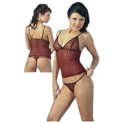 Cottelli Σετ Sexy Εσώρουχα See Through Μπορντό 22502763020