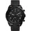 Fossil Bronson Ανδρικό Ρολόι Χρονογράφος με Μαύρο Δερμάτινο Λουράκι FS5874